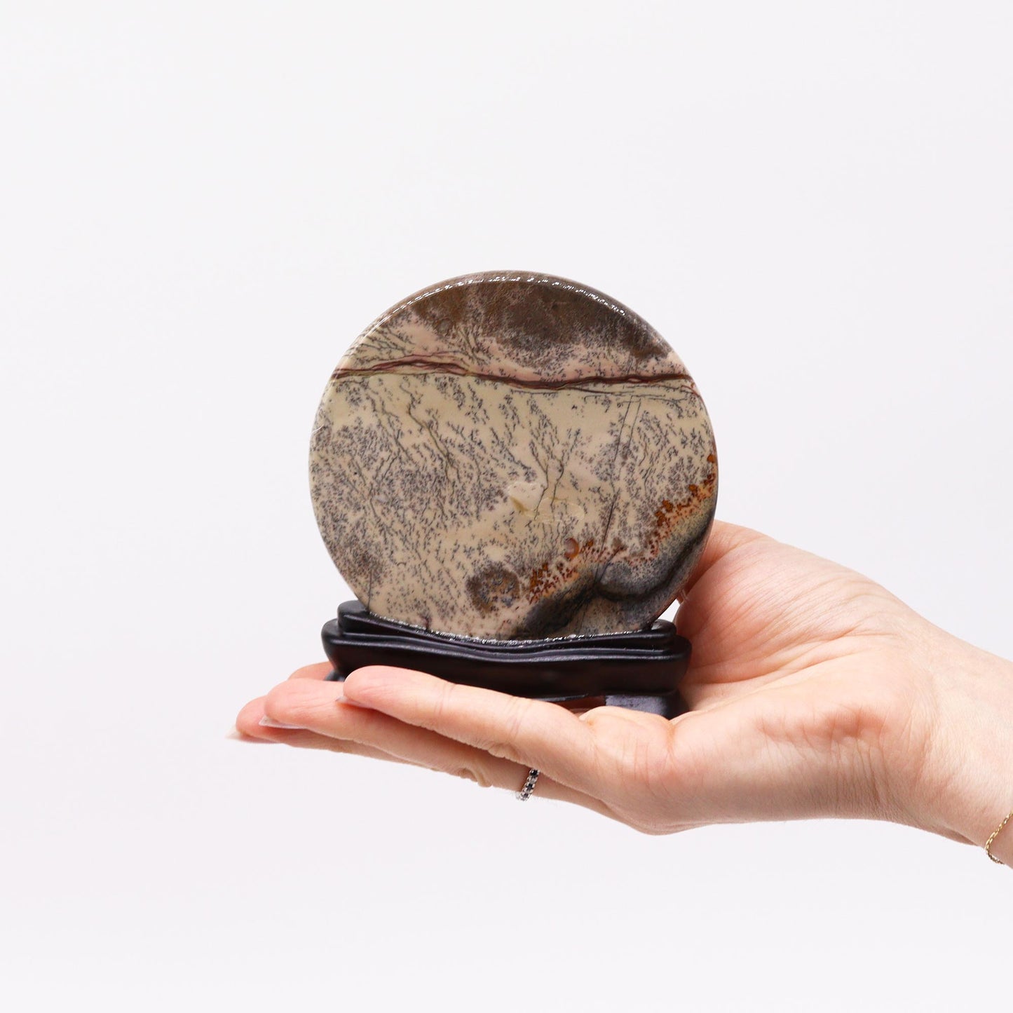 Piatra ornamentala cu model Guohua - Disc 10 cm