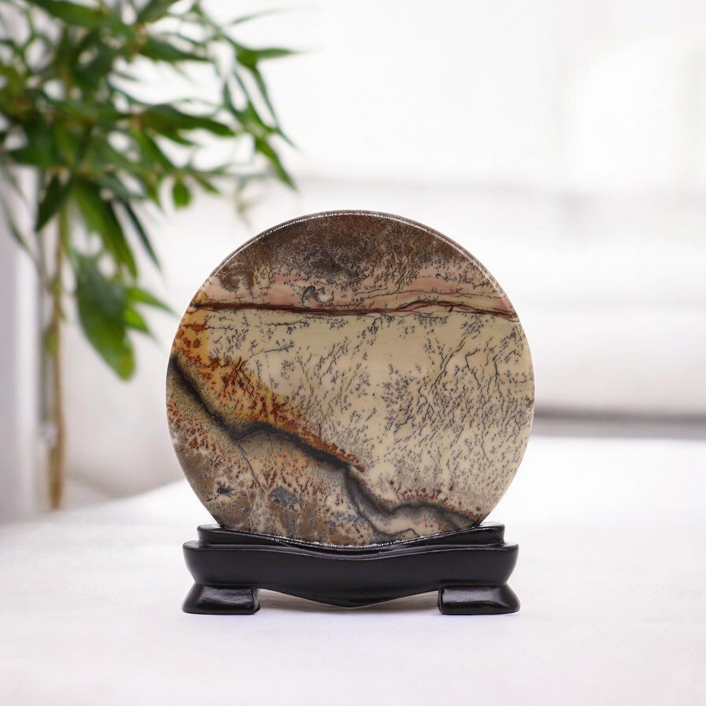 Piatra ornamentala cu model Guohua - Disc 10 cm
