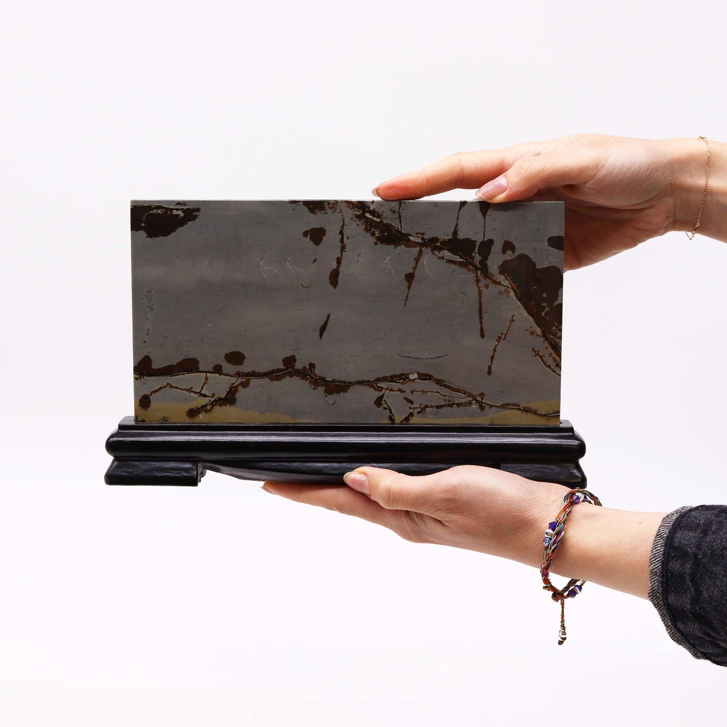 Piatra ornamentala cu model Guohua - Large Landscape 25 x 15 cm