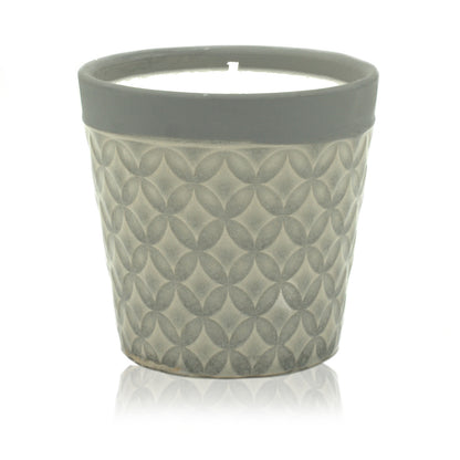 Lumânare din soia în ghiveci ceramic - Moonlight – vedere laterală
