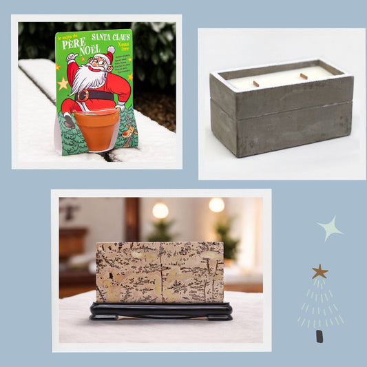 Pachet piatra guohua, lumanare de soia, kit de Craciun